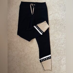 SDXWFA Sarah’s Day x White Fox Athletic Leggings L NWOT